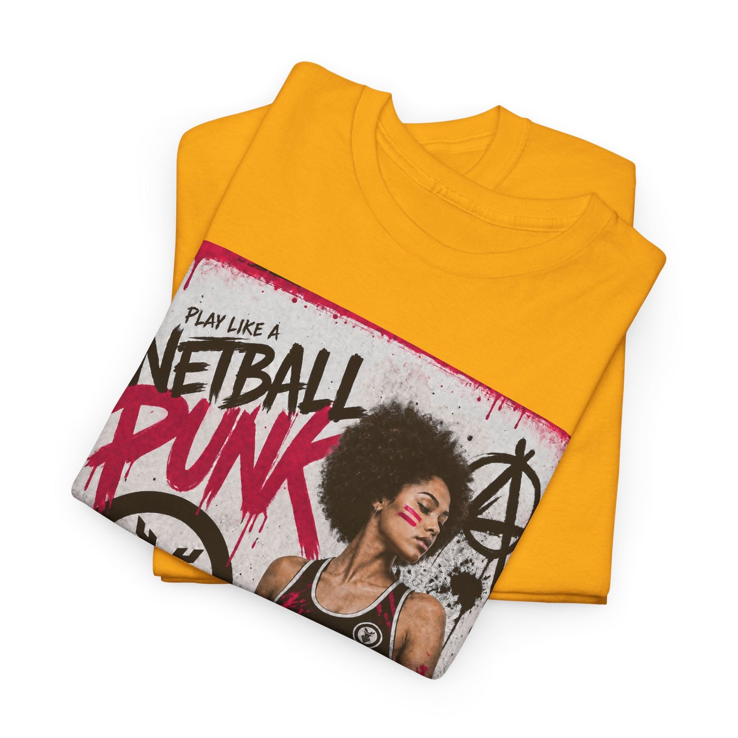 'GD Netball Punk' Limited Edition T-Shirt. PERSONALISATION AVAILABLE