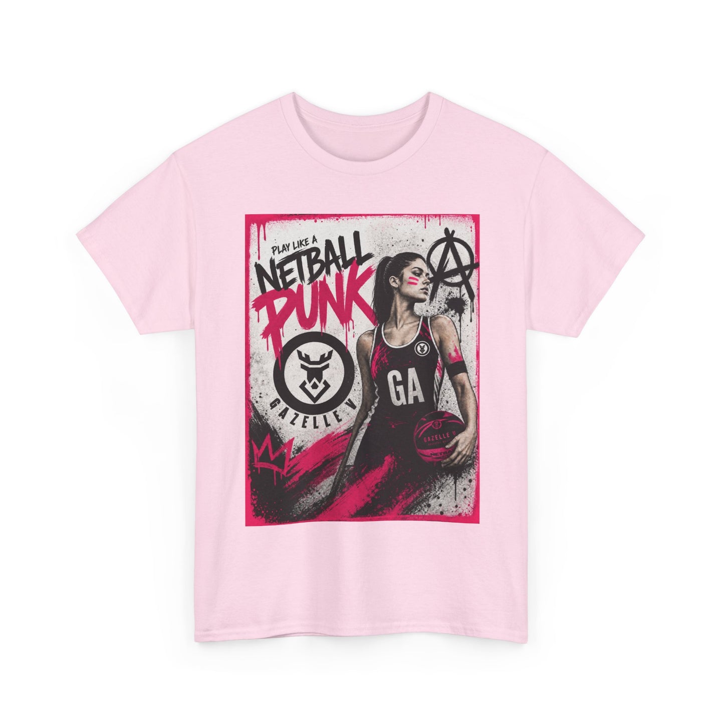 'GA Netball Punk' Limited Edition T-Shirt. PERSONALISATION AVAILABLE