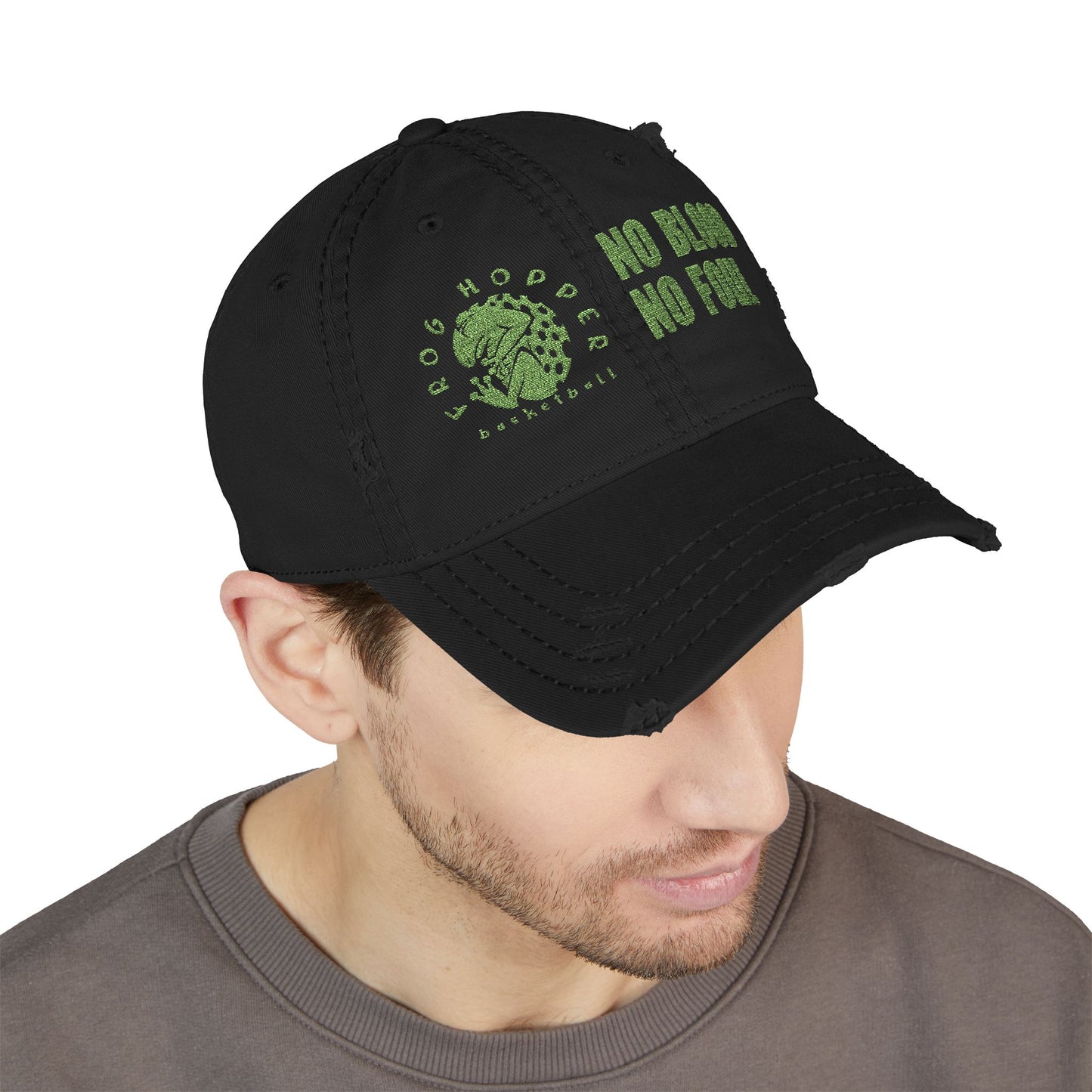 Frog Hopper Basketball 'No Blood No Foul' Baseball Cap