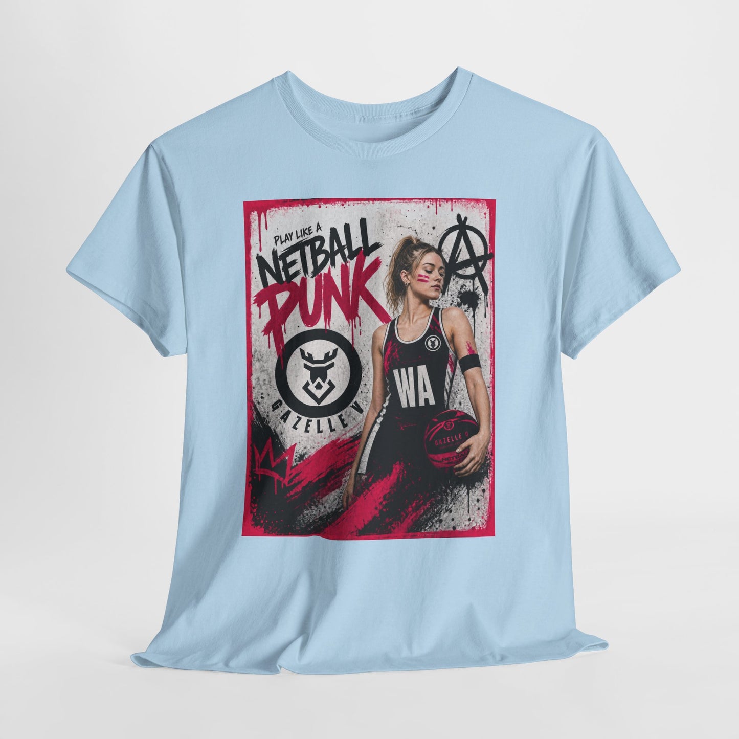 'WA Netball Punk' Limited Edition T-Shirt. PERSONALISATION AVAILABLE