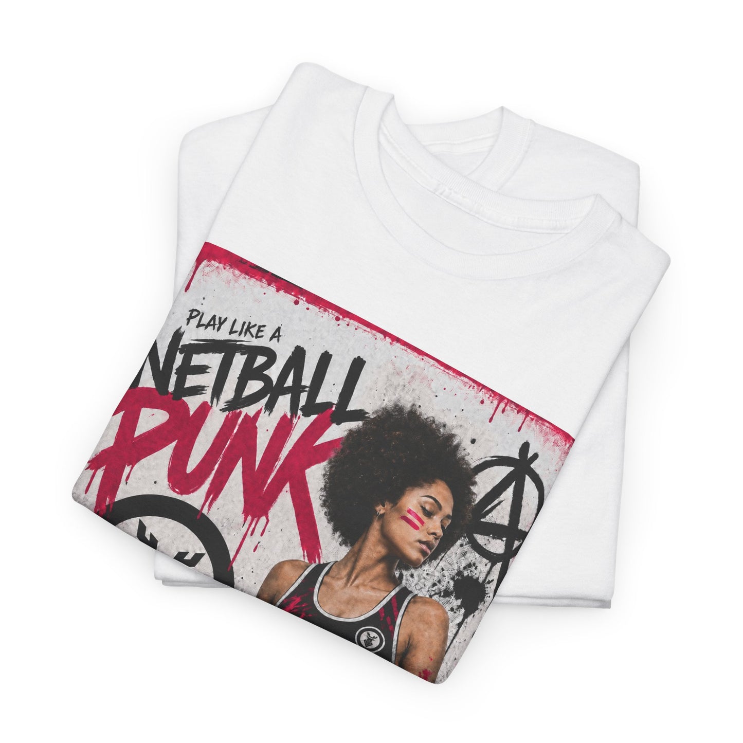 'GD Netball Punk' Limited Edition T-Shirt. PERSONALISATION AVAILABLE