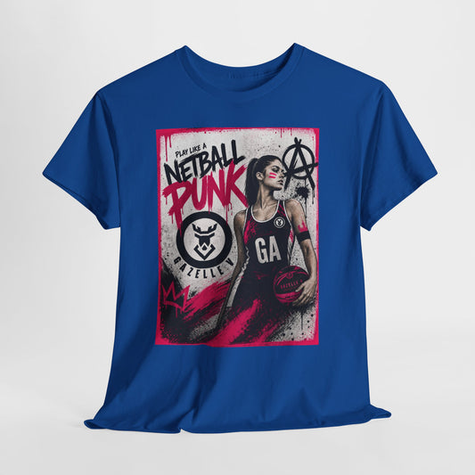 'GA Netball Punk' Limited Edition T-Shirt. PERSONALISATION AVAILABLE