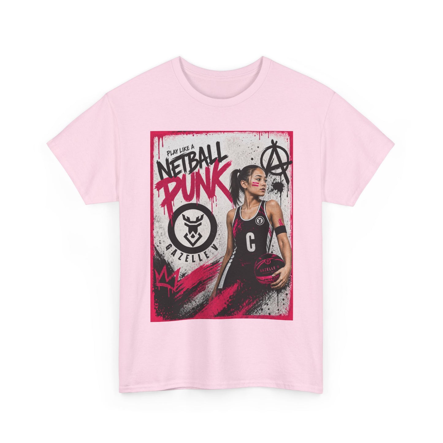 'C Netball Punk' Limited Edition T-Shirt. PERSONALISATION AVAILABLE