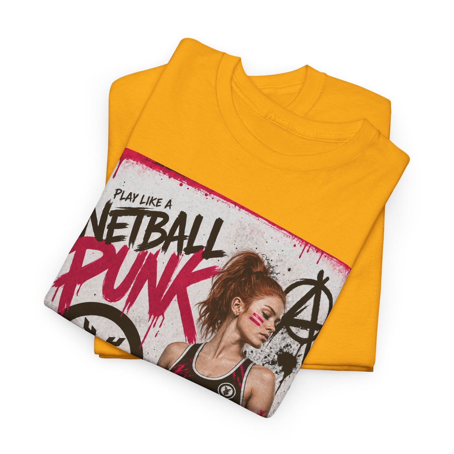 'WD Netball Punk' Limited Edition T-Shirt. PERSONALISATION AVAILABLE
