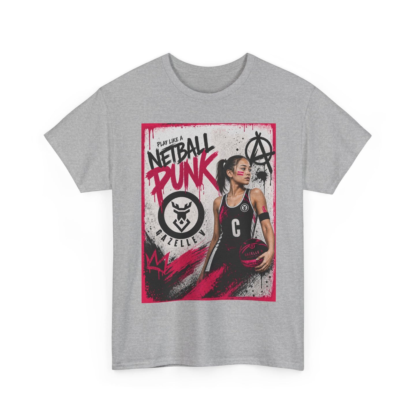 'C Netball Punk' Limited Edition T-Shirt. PERSONALISATION AVAILABLE