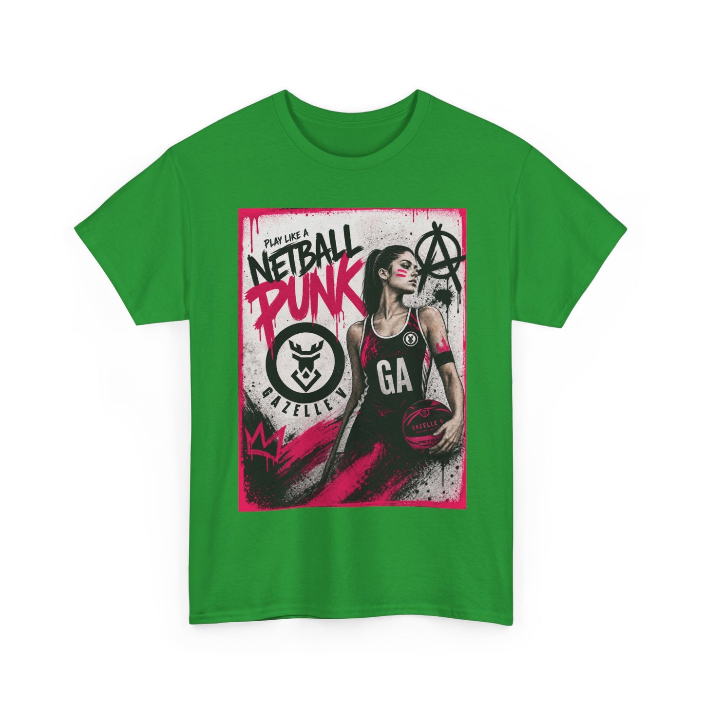 'GA Netball Punk' Limited Edition T-Shirt. PERSONALISATION AVAILABLE