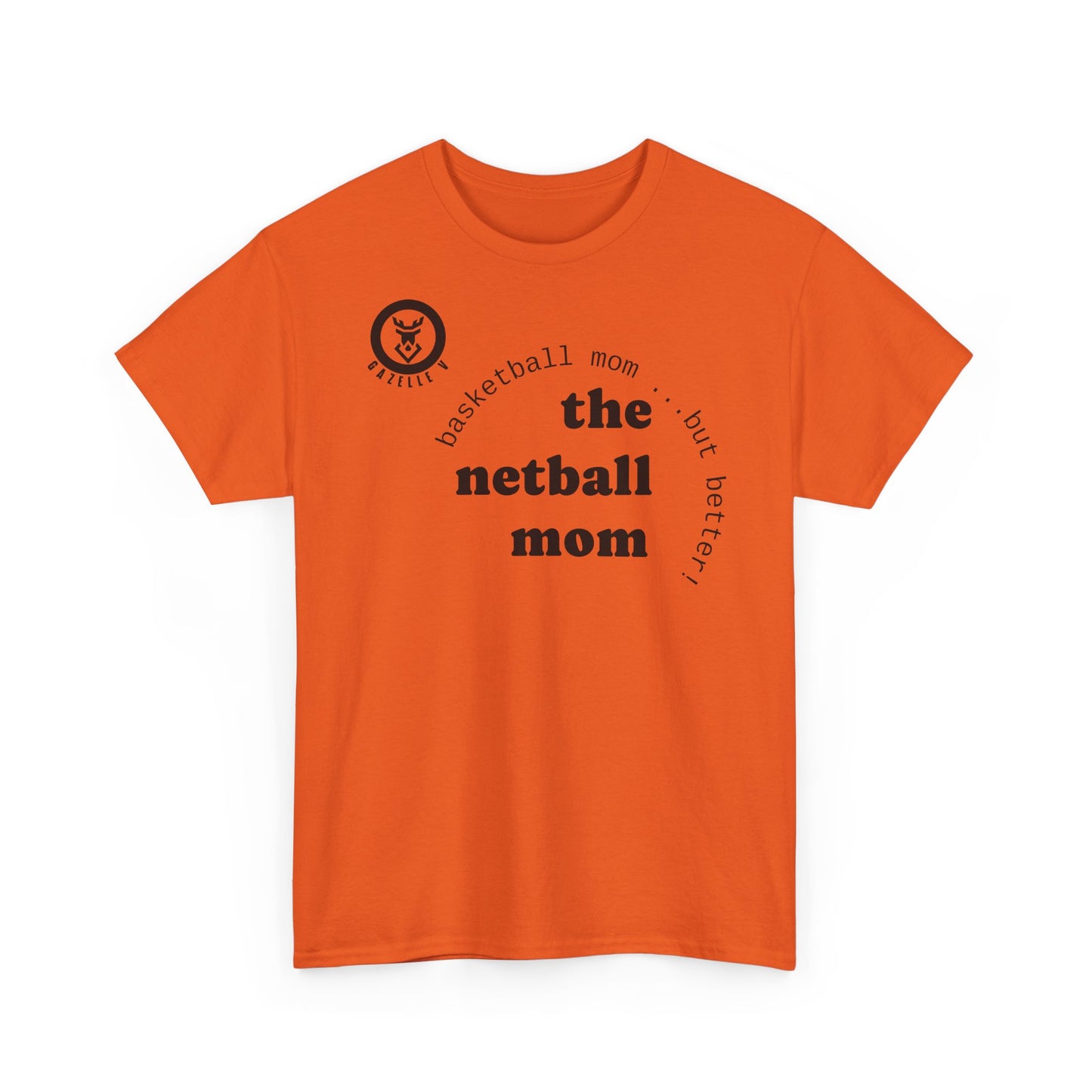 Gazelle 'the netball mum' t-shirt with Gazelle V Logo