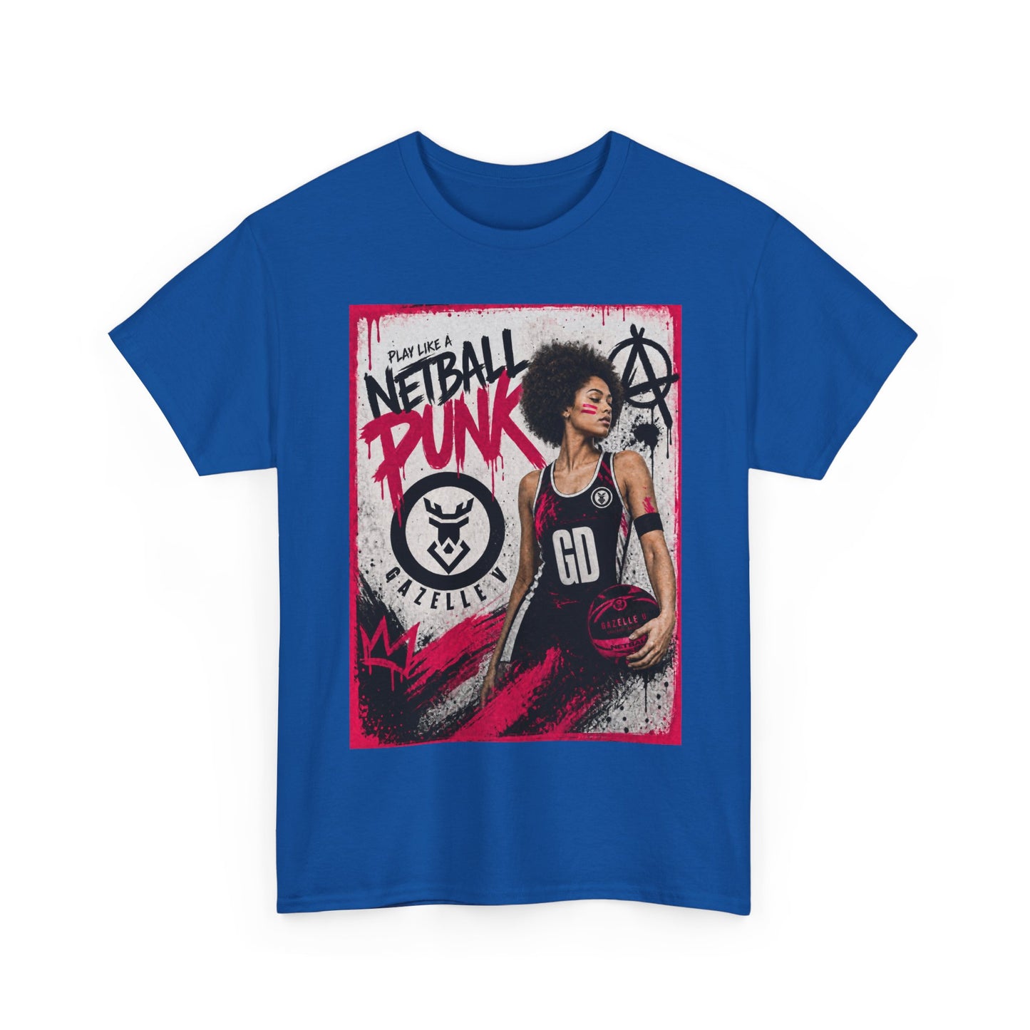 'GD Netball Punk' Limited Edition T-Shirt. PERSONALISATION AVAILABLE