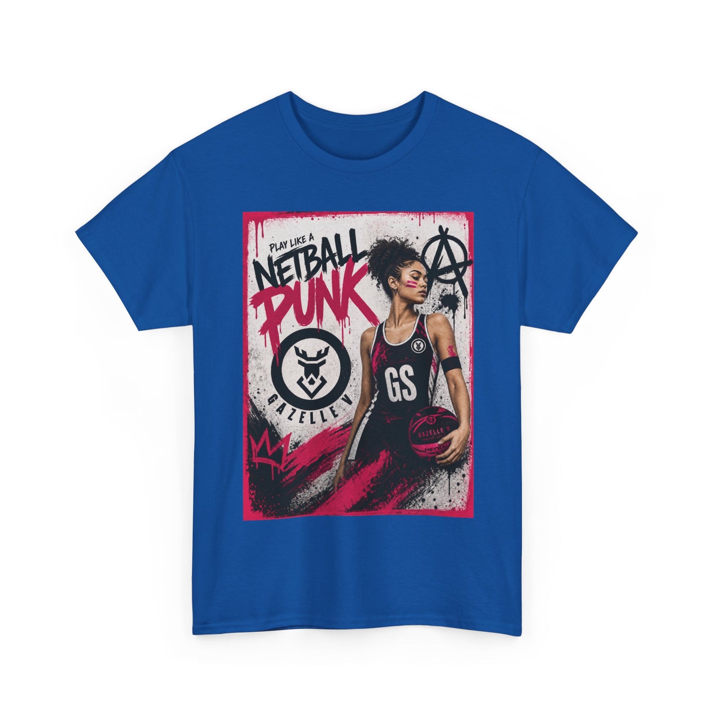 'GS Netball Punk' Limited Edition T-Shirt. PERSONALISATION AVAILABLE