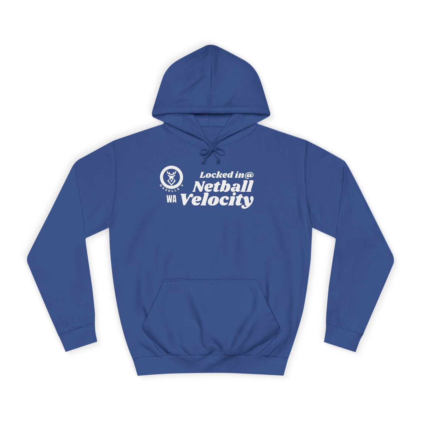 'Gazelle WA (Wing Attack) Locked In@ Netball Velocity' Hoodie