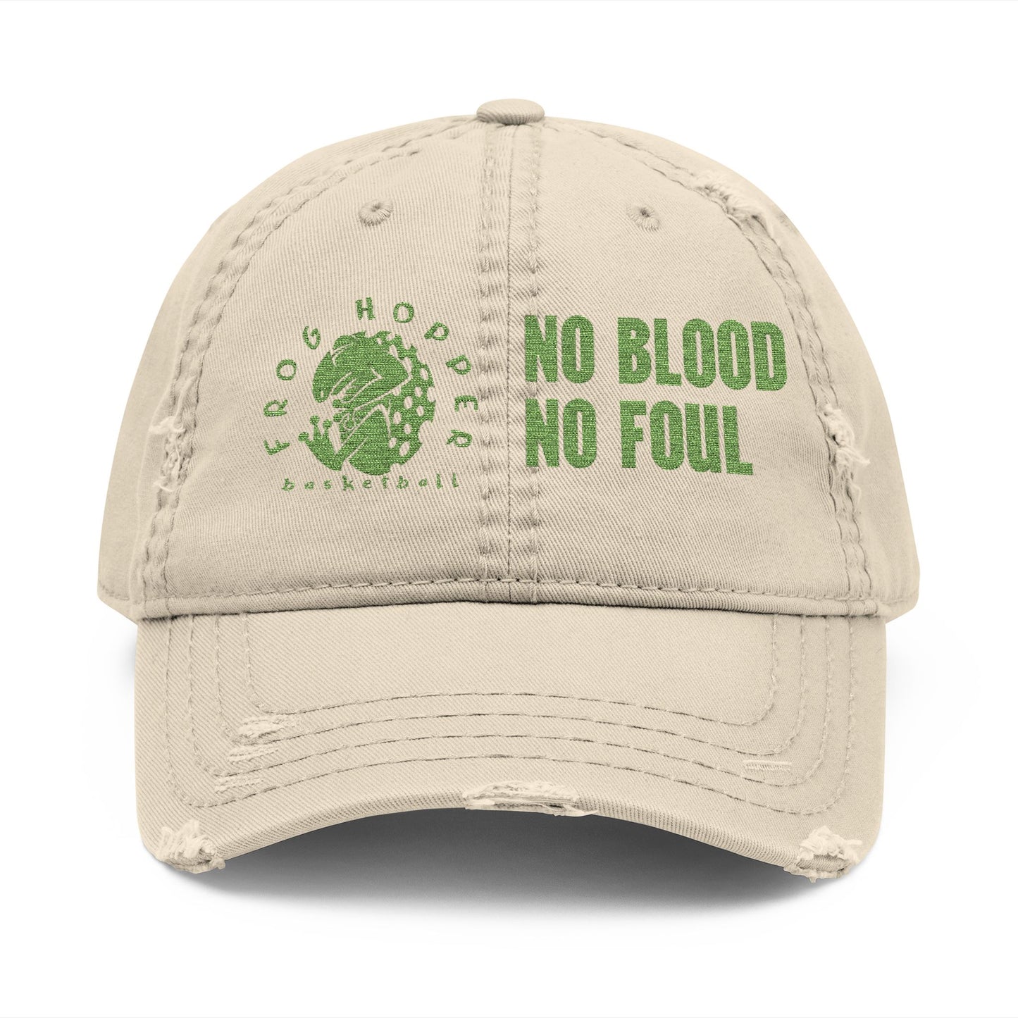 Frog Hopper Basketball 'No Blood No Foul' Baseball Cap