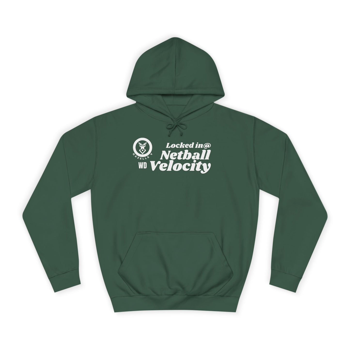 'Gazelle WD (Wing Defence) Locked In@ Netball Velocity' Hoodie
