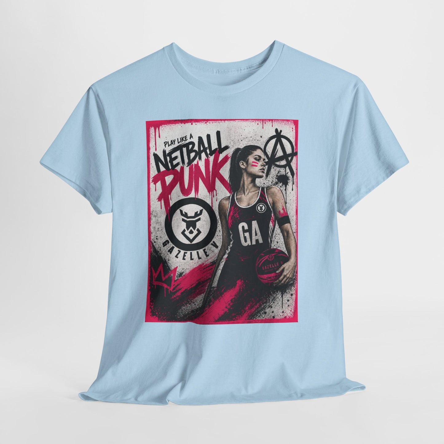 'GA Netball Punk' Limited Edition T-Shirt. PERSONALISATION AVAILABLE