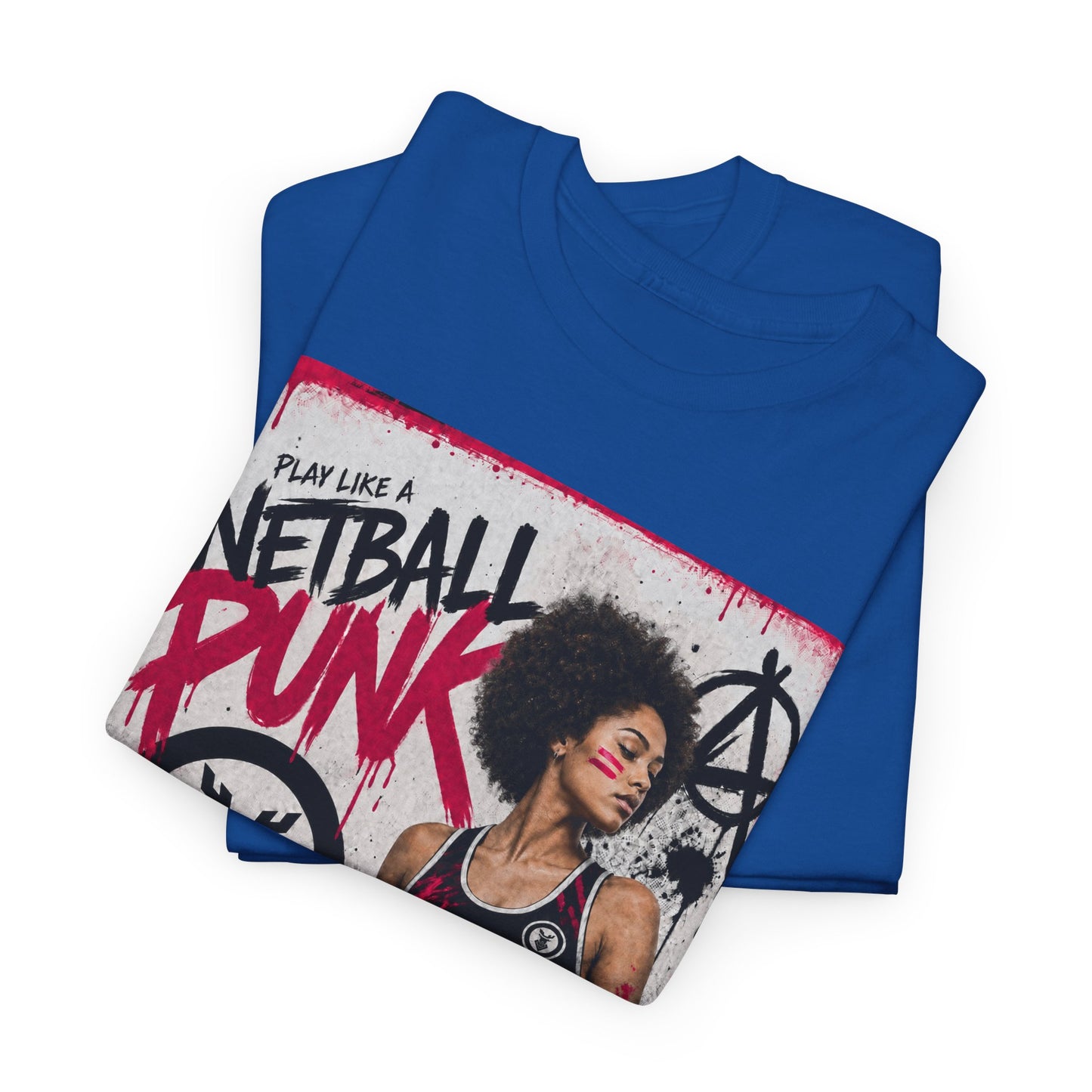 'GD Netball Punk' Limited Edition T-Shirt. PERSONALISATION AVAILABLE