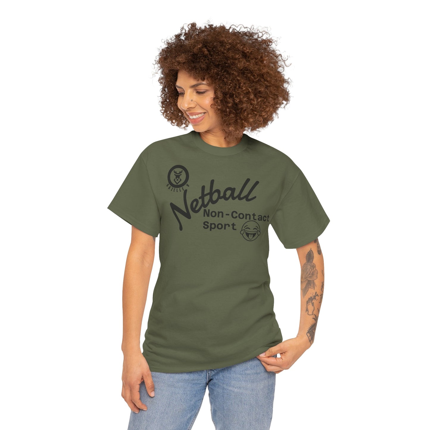 Gazelle V 'Netball. Non-Contact Sport...' t-shirt