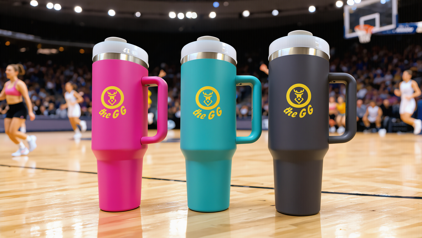 'GG Guzzling Gazelle' Stainless Steel 1.1 litre Sport Cup