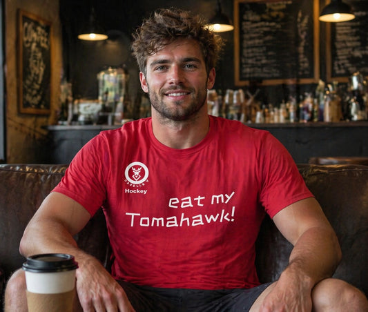 Gazelle V 'Eat My Tomahawk!' Hockey T-Shirt