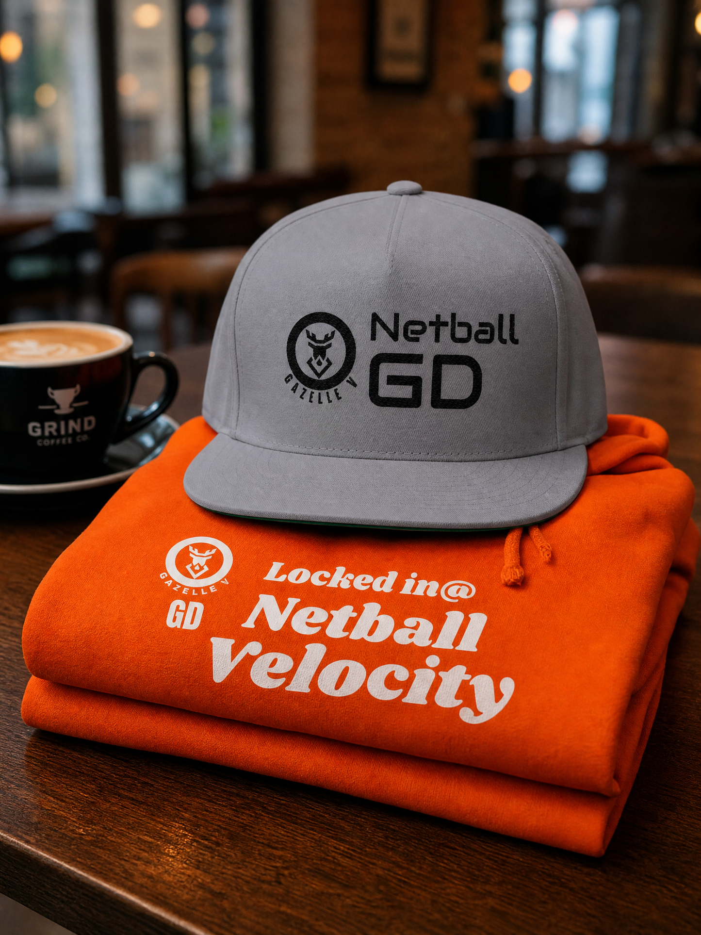 Gazelle V 'Netball GD' – Embroidered Premium Sports Cap