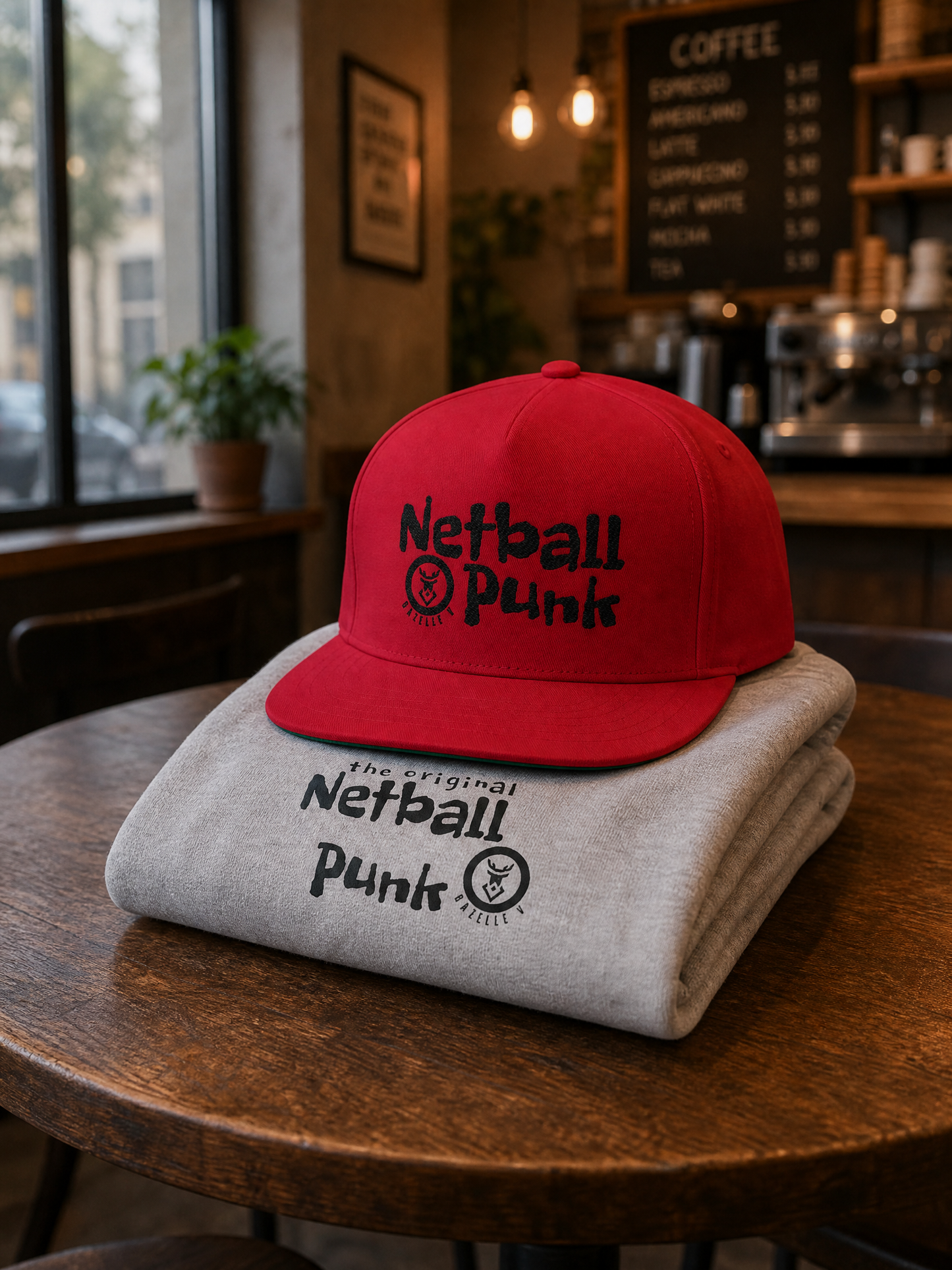 Gazelle V 'Netball Punk' Flat Bill Cap – Embroidered Premium Sports Cap